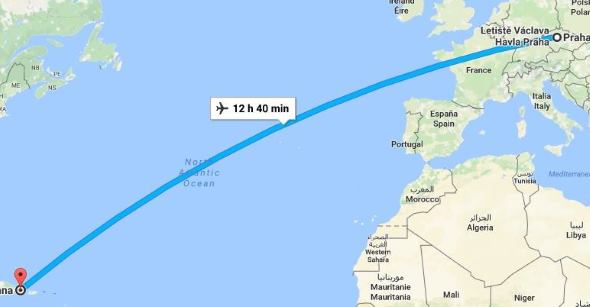 Dominikánská-republika-délka-letu