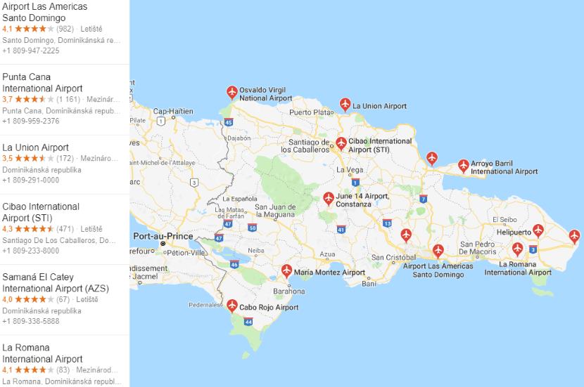 Letiště-Dominikánská-republika