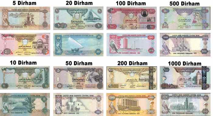 Měna-a-bankovky-v-Dubaji