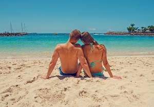 Letní radovánky na pláži Kanárské ostrovy